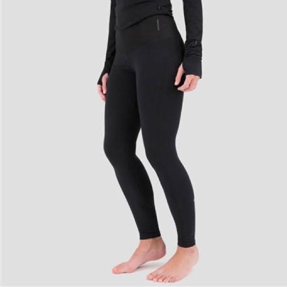Terramar Pants - Terramar Women's Black Climasense 2.0 Cloud Nine Baselayer Leggings Size 2X